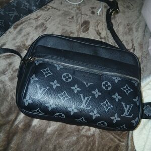Louis Vuitton Monogram Black and Gray Belt Bag